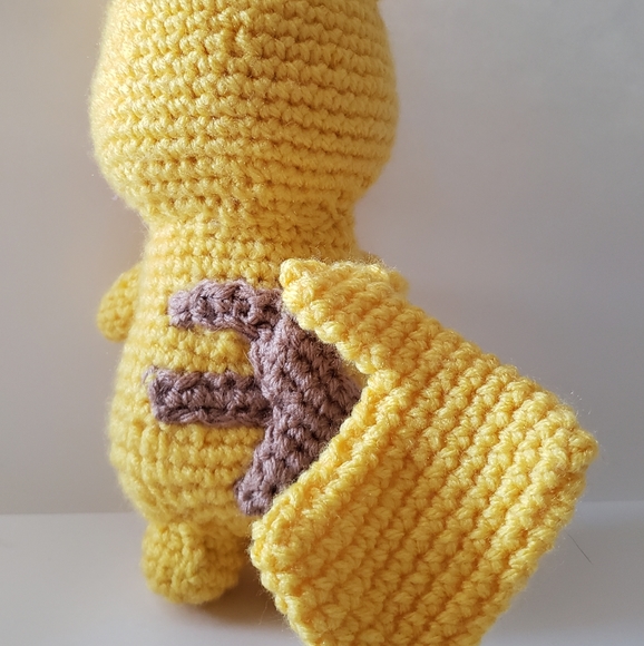 Hand Made Pikachu INSPIRED Amigurumi - Picture 5 of 8